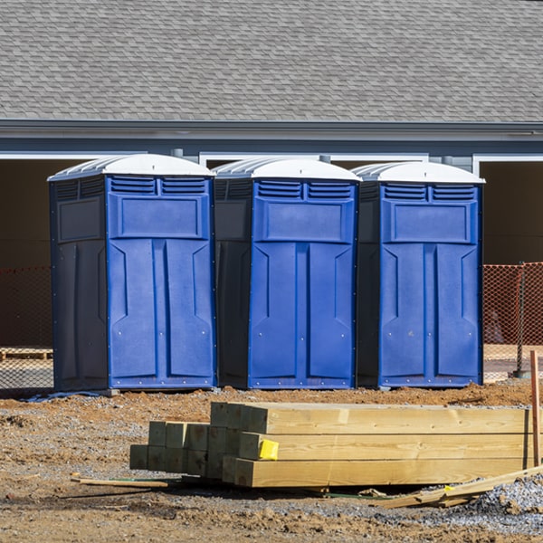 what is the expected delivery and pickup timeframe for the porta potties in Lisbon MD